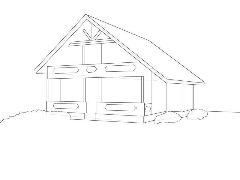 Ako nakresliť krásny dom svojich snov ceruzkou krok za krokom - ako nakresliť dvojpodlažný dom?