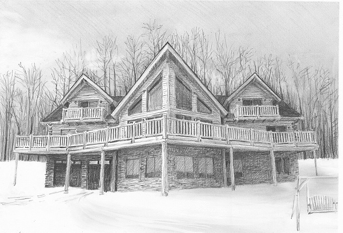 Ako nakresliť krásny dom svojich snov ceruzkou krok za krokom - ako nakresliť dvojpodlažný dom?