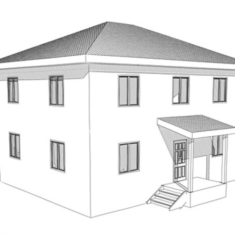 Ako nakresliť krásny dom svojich snov ceruzkou krok za krokom - ako nakresliť dvojpodlažný dom?