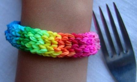 Ako tkať elastické náramky na vidličku Ako tkať elastické náramky na vidličku