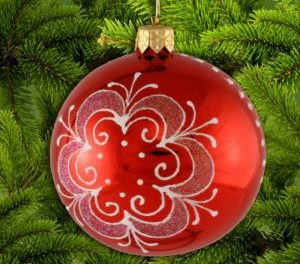 Χριστουγεννιάτικη ζωγραφική με μπάλα