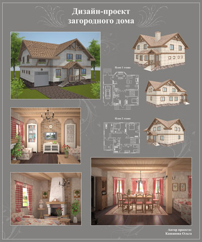 مشروع تصميم منزل ريفي مشروع تصميم منزل ريفي