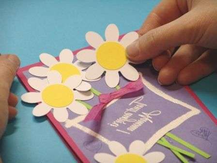 Ako urobiť krásnu vizitku pre seba pre mamu DIY darček pre mamu. Majstrovská trieda s fotografiou