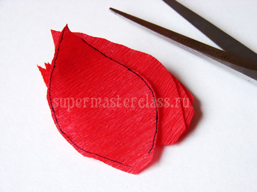 Κρίνα από κυματοειδές χαρτί βήμα προς βήμα