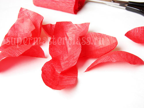 Κυματοειδή λουλούδια χαρτιού: κρίνα