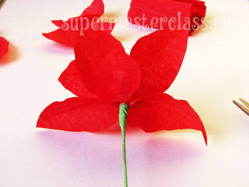 DIY λουλούδια από χαρτί: κρίνος