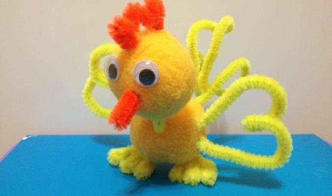 jednoduché remeslo pre detského kohúta