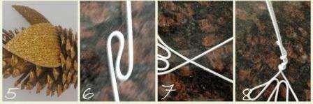 Zostáva urobiť nohy pre nášho vtáka. Na to je vhodný drôt takej hrúbky, aby vydržal hmotnosť hotového vtáka.