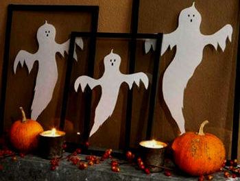 DIY halloween -sisustushuoneen sisustus