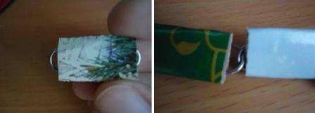 Taivuta kaikki nauhat ja työnnä sitten kaikki paperiliittimet niihin. On parasta valmistaa etukäteen monia erivärisiä aihioita ja yhdistää ne sitten luomalla verholankoja.