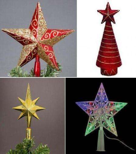 Puun latvan voi koristaa tavallisella joulutähdellä: