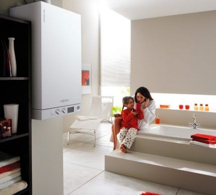 غلاية غاز التوربينات المعلقة على الحائط غلايات مع غرفة احتراق مغلقة