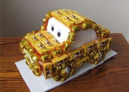 Mitä käsitöitä tehdä makeisista uudelle vuodelle Uudenvuoden käsitöitä karkkeista