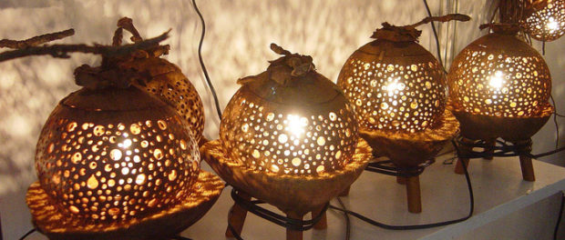 DIY remeslá z kokosových škrupín