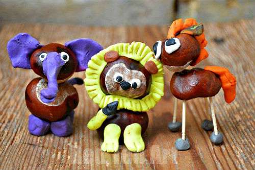 smukt efterårshåndværk i børnehaven