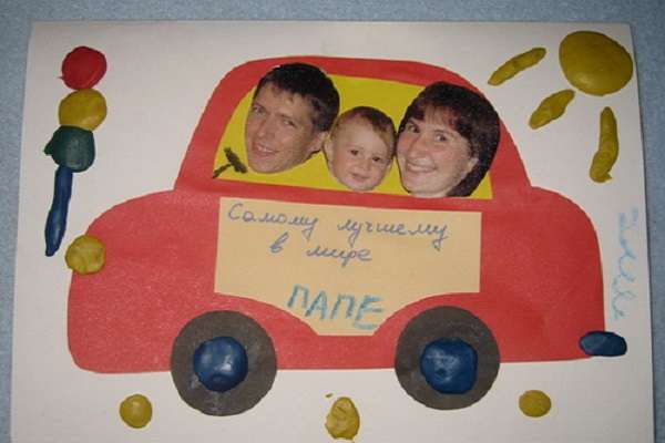 χειροτεχνίες με ένα παιδί για τα γενέθλια του μπαμπά