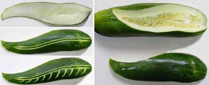 يمكن صنع أوراق الأقحوان من الخيار