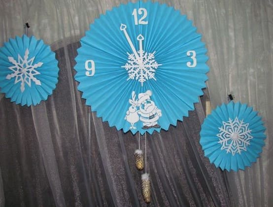 tehdä uudenvuoden kello seinälle