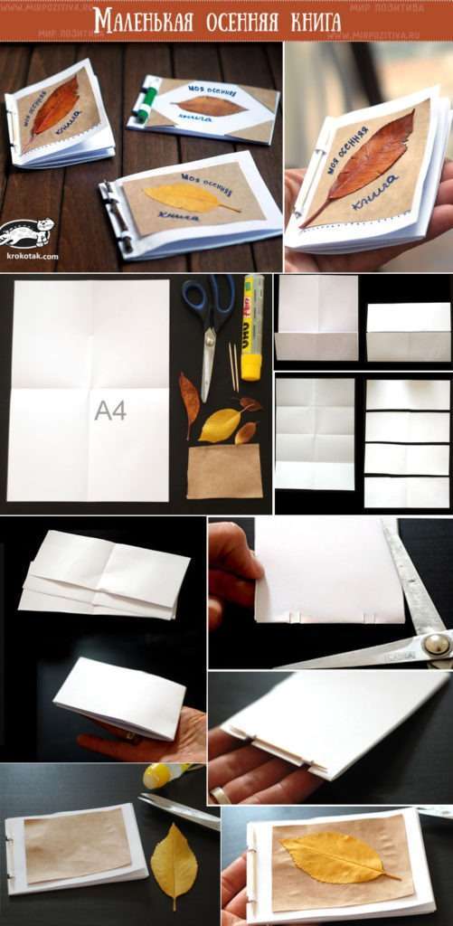 حديقة الخريف الحرفية من المواد الطبيعية