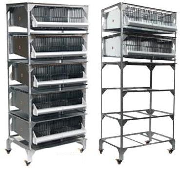 Mulighed for et bevægeligt vagtelbur fremstillet af metalnet