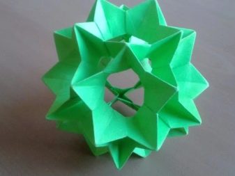 أمثلة صور Kusudama: ما هو - كيفية صنع كرة معيارية سحرية من الورق بيديك ، مخططات لتجميع زهور الأوريغامي