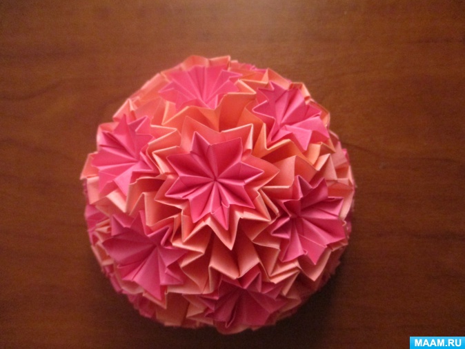 أمثلة صور Kusudama: ما هو - كيفية صنع كرة معيارية سحرية من الورق بيديك ، مخططات لتجميع زهور الأوريغامي