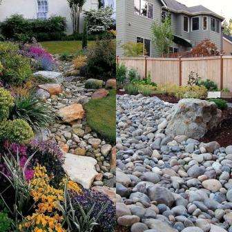 Maisemointi, tee-se-itse-kuiva virta