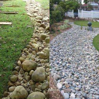 Jotta voit simuloida vettä mahdollisimman tarkasti, sinun on valittava sileät ja kiiltävät kivet tai lasipallot sinisin sävyin.