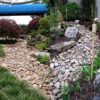 Kuiva virta, kuinka tehdä jäljitelmä virrasta maassa