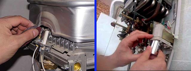 Čistenie elektród a výmena batérií ohrievača vody