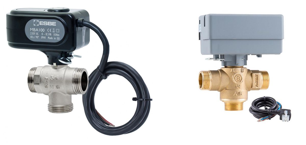 Servoventiler Motoriserede 3-vejs ventiler