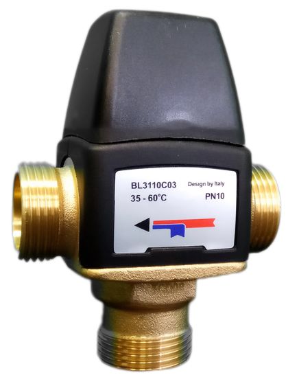 En af de bedste TIM termostatiske 3-vejs ventiler TIM ZEISSLER BL3110C04
