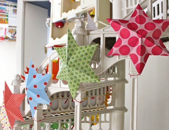 Volumetrická hviezda Objemová papierová hviezda urob si sám krok za krokom MK