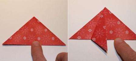 Σημειώσατε υπό όρους τέσσερα τρίγωνα, τώρα πρέπει να συμπληρώσετε δύο αντίθετα μεταξύ τους