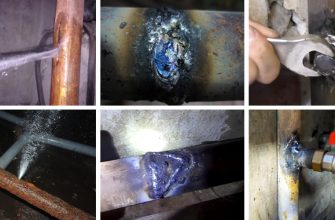 Sådan svejses et rør med vand.