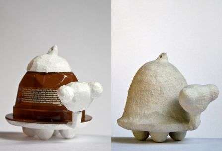 Voit käyttää rautapurkkeja pohjana sarjakuvapaperille. Kehyksen valmistuksessa käytetään joskus vaahtoa, joka sitten peitetään ohuella paperimassakerroksella.