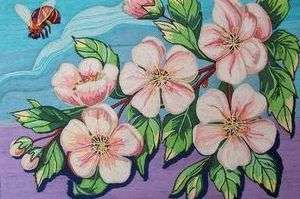 Στη συνέχεια, ξεκινήστε να συμπληρώνετε τη ζωγραφιά σας. Επιλέξτε το σωστό χρώμα της μαστίγιας, λιπάνετε με κόλλα και σφίξτε πιο κοντά στο περίγραμμα. Κόψτε το υπερβολικό μήκος του νήματος, αλλά μην το πετάξετε, όλα θα σας φανούν χρήσιμα κατά τη διάρκεια της εργασίας.