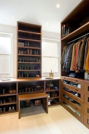 تصميم غرفة الملابس بالأبعاد