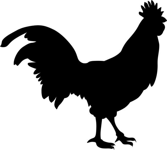 lyömällä kukkoa uudelle vuodelle