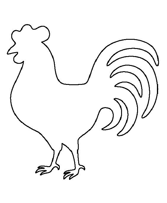 vytynanka kauniista kukosta ikkunassa