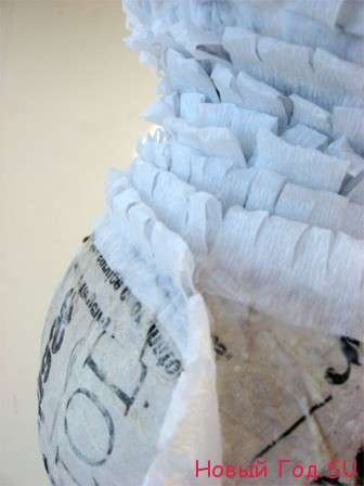 Valikoima uudenvuoden käsitöitä aaltopaperista tee-se-itse uudenvuoden käsitöitä aaltopaperista