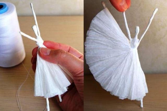 Remeslo z obrúskov - balerína je pripravená