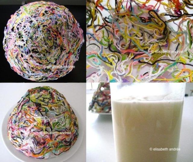 Etapy výroby vázy z priadze