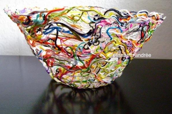 DIY remeslá z priadze - originálna váza