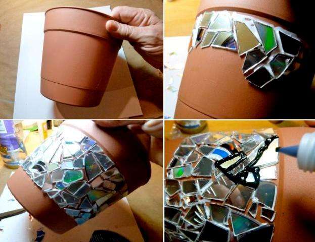 Medzi kusmi necháme medzery. Len čo sa úplne stiahnutá časť na záhon prelepí, je potrebné nechať lepidlo zaschnúť.