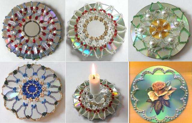 Takzvané kvety z diskov CD sú krásne.