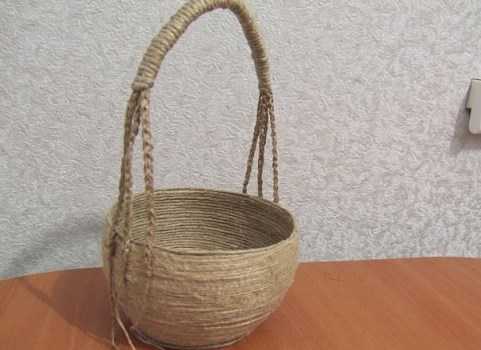 DIY jutové remeslá krok za krokom: jednoduché pokyny s fotografiami a popismi