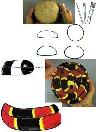 قبل البدء في طلاء الأحجار ، اغسل المواد جيدًا