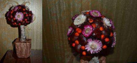 For at lave et så spektakulært træ skal du bruge flere runde objekter, såsom tennisbolde. H