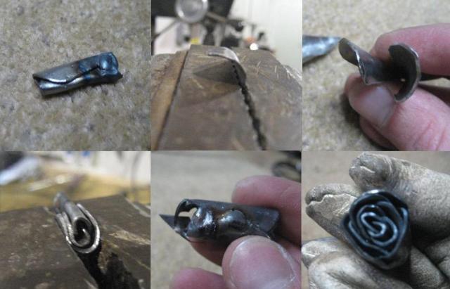 Κόψτε τρίγωνα από τα υπόλοιπα υπολείμματα λαμαρίνας.